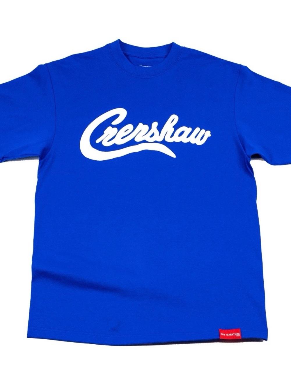 The Marathon Clothing Royal Blue "Crenshaw" Script Tee